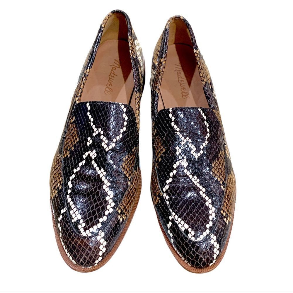 Madewell The Frances Loafer on Snake Embossed Leather - Picture 3 of 6